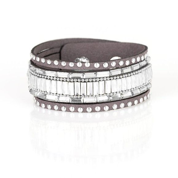 Jewelry - Rock Star Rocker - Silver Wrap Bracelet Jewelry